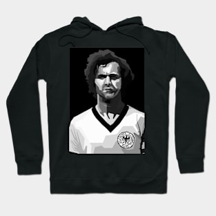 Franz Beckenbauer Legend Black And White Hoodie